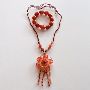 Handmade Beaded Necklace & Bracelet set